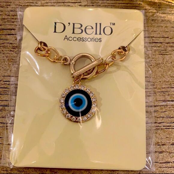 Chain blue eye bracelet - Picture 1 of 4